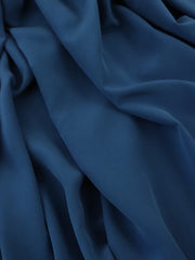 Load image into Gallery viewer, 2YD PRECUT; Denim 100% Silk Georgette Crepe