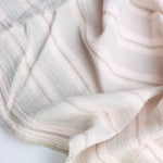 Load image into Gallery viewer, Faded Gray Stripes Cotton Double Gauze | Designer Deadstock
