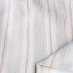 Load image into Gallery viewer, Faded Gray Stripes Cotton Double Gauze | Designer Deadstock
