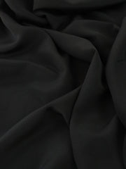 Load image into Gallery viewer, Black 100% Silk Georgette Crepe