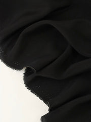 Load image into Gallery viewer, Black 100% Silk Georgette Crepe