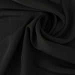 Load image into Gallery viewer, Black 100% Silk Georgette Crepe
