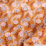 Load image into Gallery viewer, Lauren Floral on Gold Cotton Lawn | Designer Deadstock

