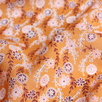 Load image into Gallery viewer, Lauren Floral on Gold Cotton Lawn | Designer Deadstock
