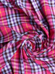 Load image into Gallery viewer, Pink &amp; Peri Textured Cotton | Designer Deadstock