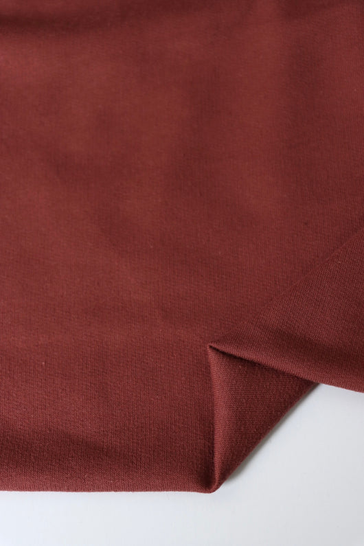 Dark Marsala Cotton Spandex French Terry