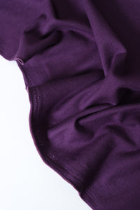 Plum Cotton Spandex French Terry