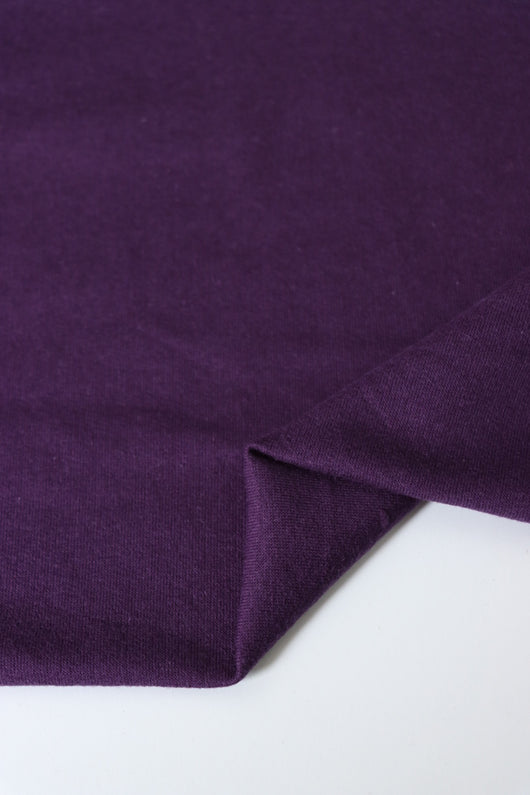 Plum Cotton Spandex French Terry