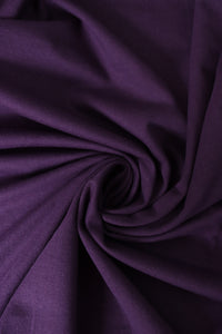 Plum Cotton Spandex French Terry