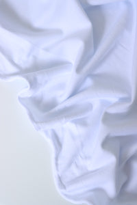 White Cotton Spandex French Terry