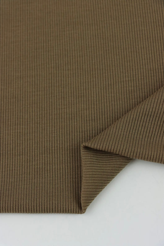 Mossy Terrain 2x2 Tencel Spandex Rib Knit