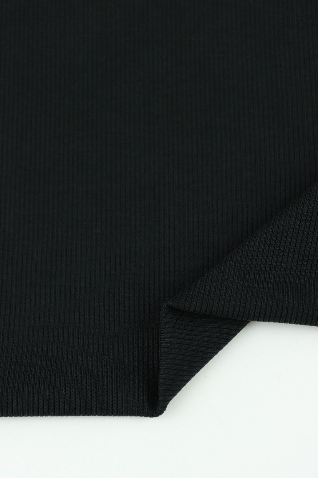2x2 Htp Rib Black 2x2 Tencel Spandex Rib Knit | Surge Fabric Shop