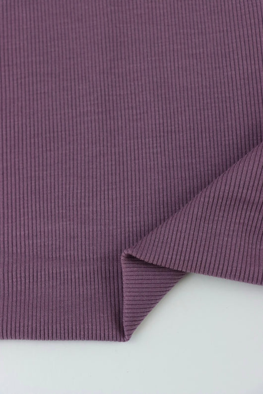 Grape 2x2 Tencel Spandex Rib Knit