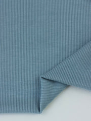 Load image into Gallery viewer, Chambray 2x2 Tencel Spandex Rib Knit

