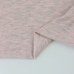 Load image into Gallery viewer, Light Heathered Pink 2x2 Tencel Spandex Rib Knit
