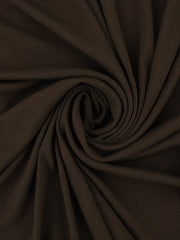 Load image into Gallery viewer, Chocolate Brown 2x2 Tencel Spandex Rib Knit
