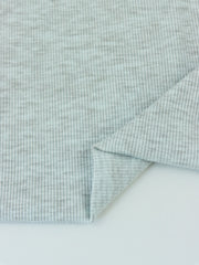 Load image into Gallery viewer, Light Heathered Blue 2x2 Tencel Spandex Rib Knit
