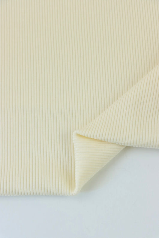 Ivory 2x2 Tencel Spandex Rib Knit