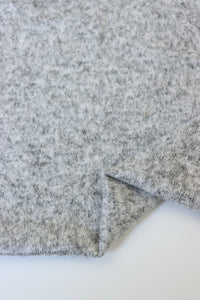 Heather Gray Sibley Brushed Sweater Knit