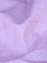 Load image into Gallery viewer, Cottage Rose &amp; Ivory Mini Check Handwoven Cotton