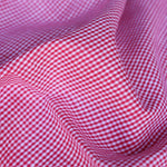 Load image into Gallery viewer, Lipstick Red &amp; Ivory Mini Gingham Handwoven Cotton
