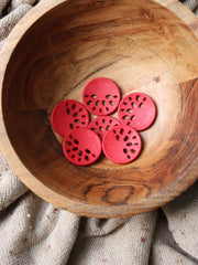 Load image into Gallery viewer, Red 1 1/8" (28MM) Buttons | By The Button