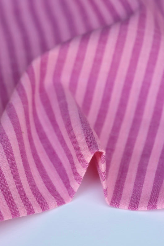 Taffy & Bubblegum Vertical Stripe Handwoven Cotton