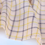 Load image into Gallery viewer, Beige/Yellow/Plum Plaid Handwoven Cotton
