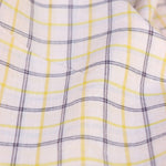 Load image into Gallery viewer, Beige/Yellow/Plum Plaid Handwoven Cotton
