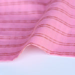 Load image into Gallery viewer, Bubblegum &amp; Cherry Horizontal Stripe Handwoven Cotton
