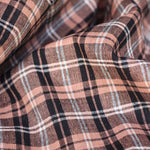 Load image into Gallery viewer, Black/Malt/Ivory Plaid Handwoven Cotton
