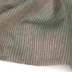 Load image into Gallery viewer, Iridescent Moss &amp; Ivory Vertical Pinstripe Handwoven Lightweight Cotton
