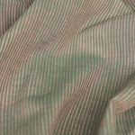 Load image into Gallery viewer, Iridescent Moss &amp; Ivory Vertical Pinstripe Handwoven Lightweight Cotton
