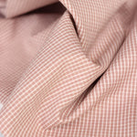 Load image into Gallery viewer, Rose Beige &amp; Ivory Mini Check Handwoven Cotton
