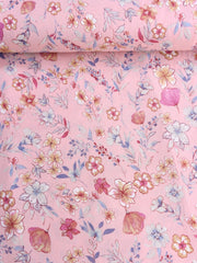 Load image into Gallery viewer, Mistie Floral on Pink Rayon Crepon