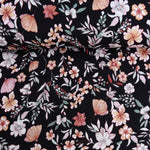 Load image into Gallery viewer, Mistie Floral on Black Rayon Crepon
