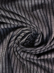 Load image into Gallery viewer, Black &amp; White Speckled Vertical Stripe Handwoven Cotton