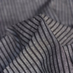 Load image into Gallery viewer, Black &amp; White Speckled Vertical Stripe Handwoven Cotton
