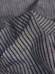 Load image into Gallery viewer, Black &amp; White Speckled Vertical Stripe Handwoven Cotton
