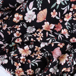 Load image into Gallery viewer, Mistie Floral on Black Rayon Crepon
