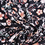 Load image into Gallery viewer, Mistie Floral on Black Rayon Crepon

