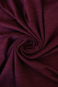 Heathered Cabernet Polartec Power Stretch Fleece