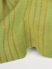 Load image into Gallery viewer, Kiwi &amp; Rust Vertical Stripe Handwoven Cotton
