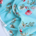 Load image into Gallery viewer, Aqua Meadow Rayon Slub
