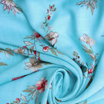 Load image into Gallery viewer, Aqua Meadow Rayon Slub
