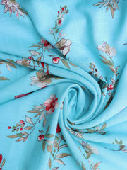 Load image into Gallery viewer, Aqua Meadow Rayon Slub