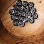 Load image into Gallery viewer, Marbled Black 7/16" (11MM) Buttons | By The Button
