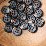 Load image into Gallery viewer, Marbled Black 7/16" (11MM) Buttons | By The Button
