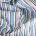 Load image into Gallery viewer, Ivory/Blue/Pink/Gray Vertical Stripe Handwoven Cotton &amp; Khadi
