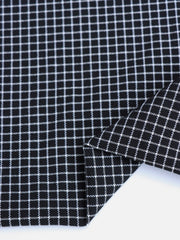 Load image into Gallery viewer, Black/White Mini Grid Stretch Twill